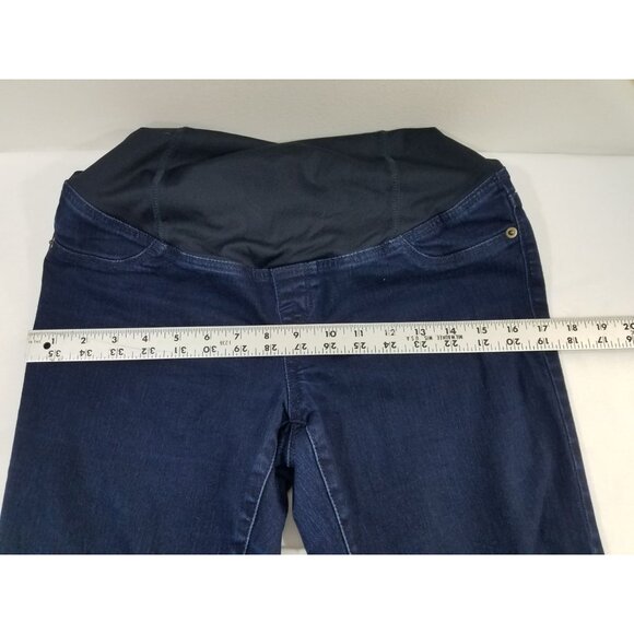 ISABEL Women's MATERNITY Jeans sz 2/26R (29") Dark Wash Jeggings Over Belly Fit - Picture 8 of 11
